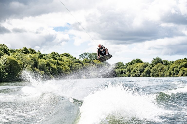 Dale Crossley at the 2022 Malibu Boats UK Wakeboard And Wakesurf Nationals